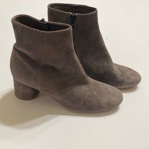 Vince Tillie Boot in Grey Suede